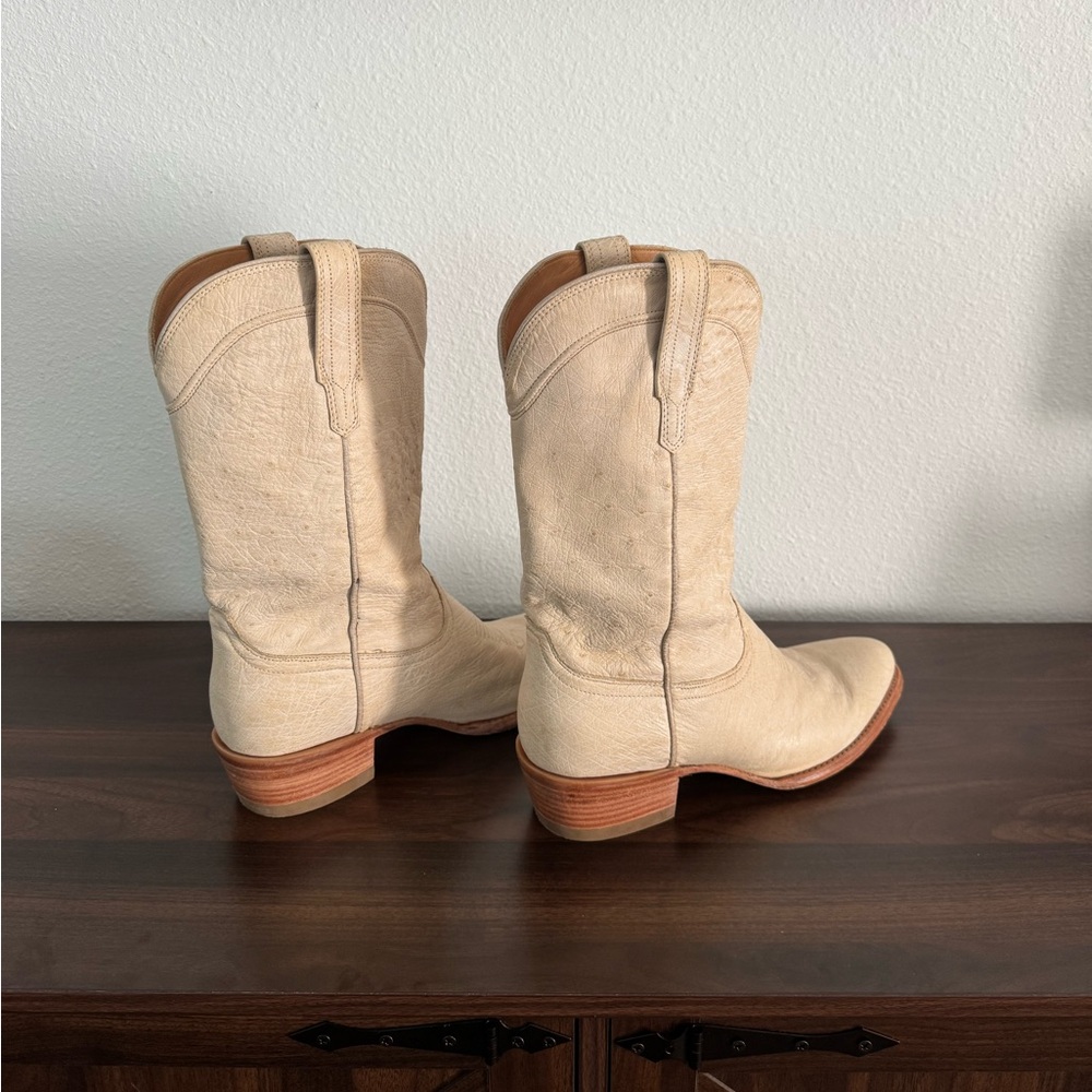Tecovas Boots - The Jessie made with Ostrich, Color Pearl
